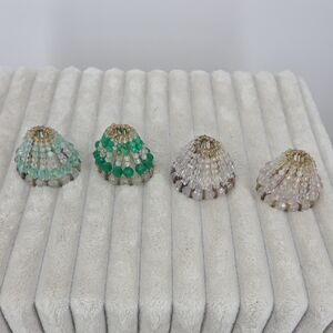 Handmade Beaded Cone Tea Light Lamp Shades